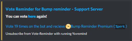 Personal Vote Reminder with %voteremind
